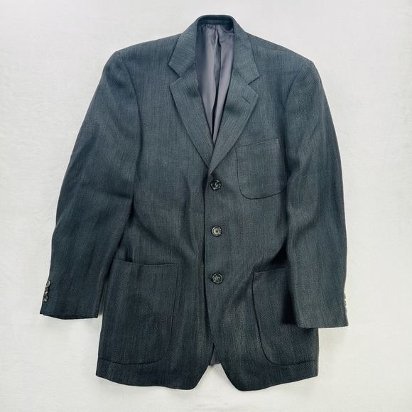 Ermenegildo Zegna Other - Ermenegildo Zegna Blazer Mens 40 Gray Wool Linen Bergdorf Goodman Jacket